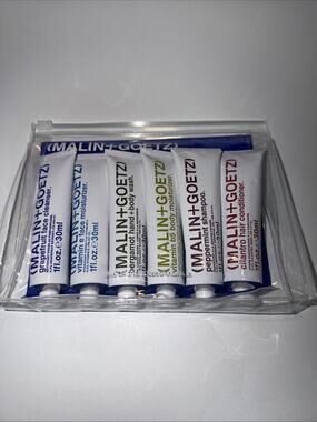 Malin + Goetz The Essentials Kit Travel Size TSA Approved Skincare Gift Set NIB